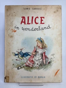 ALICE  in WONDERLAND By Lewis Carroll Illustrated Maraja Vintage Hardcover Book - Bild 1 von 10