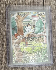 Pokemon ME02 Fiamme Fantastiche Meowth 106/094 Illustrazione Rara Holo NM - Foto 1 di 2
