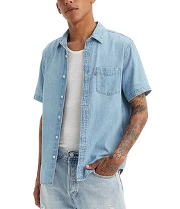 CAMISA AUTÉNTICA LEVI'S CLÁSICA ROJA LENGÜETA ABOTONADA 1 BOLSILLO 866270128 - Imagen 1 de 2