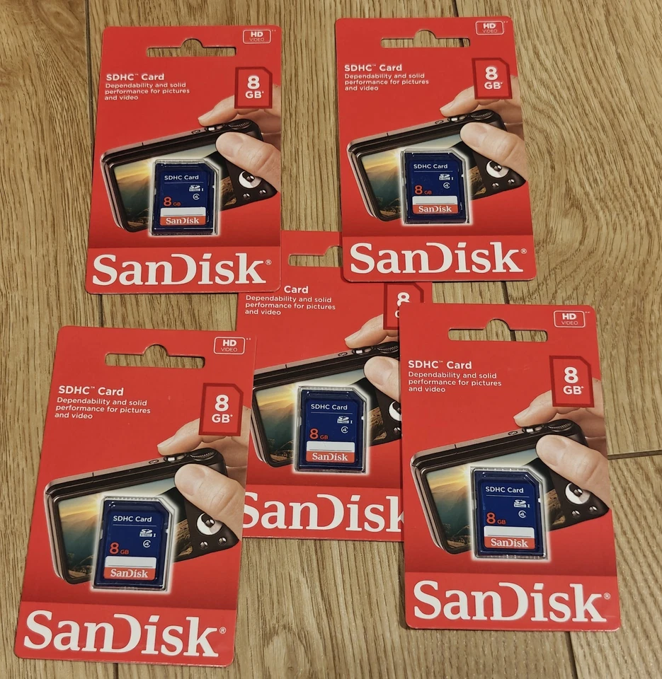 Sandisk 8GB SD Card SDHC Memory Card  - Image 1 of 4