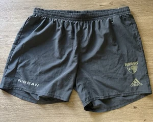 AFL Hawthorn Hawks Adidas Footy Shorts On Field Team Gear Football Size 3XL - Picture 1 of 13