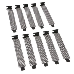 10 Stück Harten Stahl Staub Filter Blindplatte PCI Slot Abdeckung Für PC - Afbeelding 1 van 5