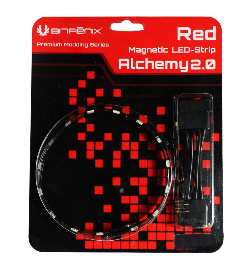 BitFenix Alchemy 2.0 Magnetic LED Strip - 60 cm, 30 LEDs, rot - Bild 1 von 1
