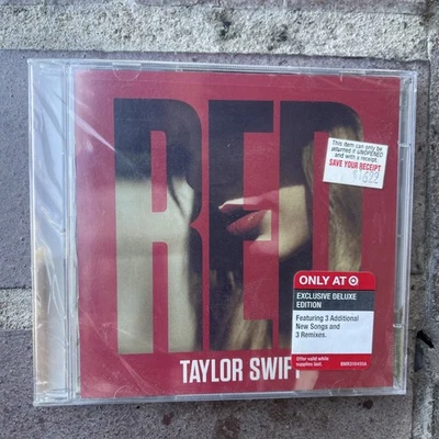 Taylor Swift RED CD TARGET Exclusive Deluxe with Bonus Tracks 2012 22 Tracks NEW - Image 1 of 4