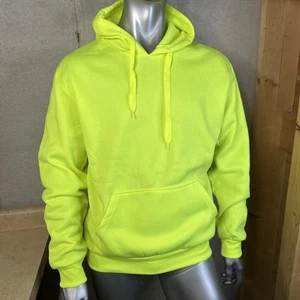 NWT Jackson Hole Outerwear Pullover Hoodie Men’s M Medium High Viz Yellow Neon - Picture 1 of 6