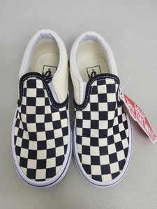 Zapatillas Vans Classic SlipOn Cuadros Negro Blanco Talla 11 (16,5 cm) - Imagen 1 de 14