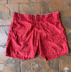 Burberry London Swim Shorts Trunks Men’s Large Red - Picture 1 of 11