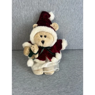 Starbucks Bearista Christmas Girl Plush 43rd Edition 2005 Red Velvet Dress Teddy - Image 1 of 4