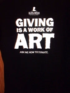 HOSPITIAL ST JUDES CHILDREN 'S RESEARCH HOSPITIAL black L shirt - Picture 1 of 2
