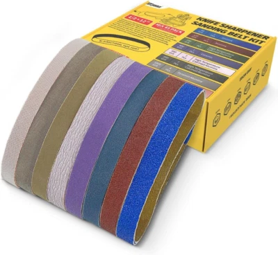 45-Piece 1/2" X 12" Knife Sharpener Sanding Belt Kit for Work Sharp Knife & Tool - Image 1 of 4