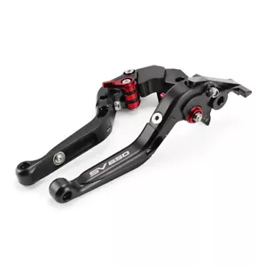 Palanca de embrague de freno extensible plegable SV650 LOGO para SUZUKI SV650 SV650N SV650S - Imagen 1 de 14