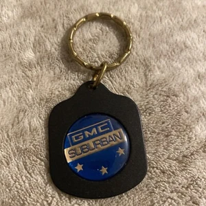 GMC SUBURBAN VINTAGE NOS New Old Stock Metal Acrylic Keychain Gen. Motors - Picture 1 of 2