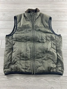 Chaleco CC Filson Ultraligero Primaloft Cremallera Completa Aislado Gris Oliva Para Hombre Mediano - Imagen 1 de 8