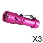 3X Battery Operated Light Torch Compact Pocket Handheld Flashlight