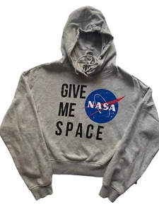 NASA Logo Give Me Space Grey Sweatshirt Crew Neck Adult Size XL - Imagen 1 de 7