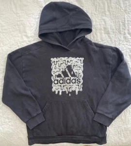 Youth adidas Graphic Logo Pullover Hoodie, XL (18-20), Black, Cotton Blend - Picture 1 of 3