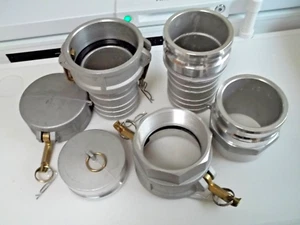 DIXON 400 series Aluminum Gasketed Cam & Groove Spares Set 4" Hose Barb Threaded - Picture 1 of 15