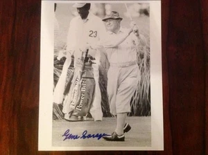 SEHR SELTEN HANDSIGNIERT GENE SARAZEN AT AUGUSTA NATIONAL HIT A TEE SHOT!!!! - Bild 1 von 2
