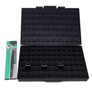 ESD SMD IC Box144 bidoni antistatico transistor magazzino SMD organizzatore - Imagen 1 de 12