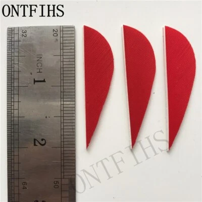 50 PCS 2Inch Parabolic Archery Arrow Feather Fletching For Hunting Right Wing - Image 1 of 4