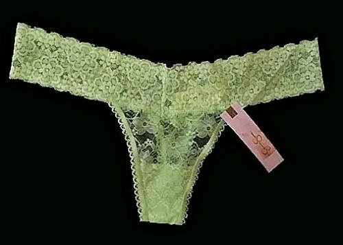 Hermosas bragas de encaje elásticas verdes apio JESSICA SIMPSON Lgt nuevas con etiquetas $12 * Foto 1 de 1