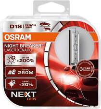 D1S 12/24V XENARC® NIGHT BREAKER® LASER +200% 3 Year Warranty* 2pcs OSRAM