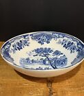 Vintage Blue Normand Serving Dish 85 Inches Across And Made In Japan