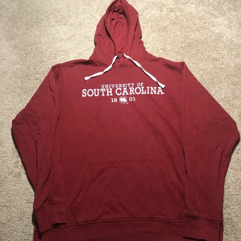 University of South Carolina Gamecocks EST. 1801 Hooded Sweatshirt Size 2XL Red Cover