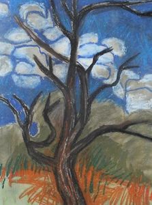 Kiril Nedyalkov (1940-2023) Pastel painting landscape - Picture 1 of 9