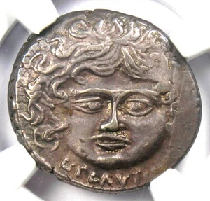 L. Plautius Plancus AR Denarius Medusa Coin 47 BC - Certified NGC Choice VF - Picture 1 of 5