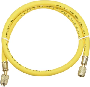 Refrigerant Charging Hose, 1/4 SAE Thread 2.95Ft Length 500PSI Tube HVAC Hoses, - Picture 1 of 4
