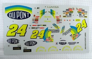 1993 Jeff Gordon #24 DuPont Chevy Car 1:24 Decal Waterslide By Lumina - Picture 1 of 7