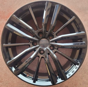 AUDI A3 A4 A6 A8 Q2 Q3 Q5 18" ALLOY WHEELS - GLOSSY BLACK - NEW NAD APPROVED - Picture 1 of 2