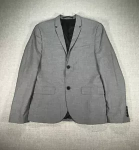 H&M Blazer kleine graue Taschen mit Knopfdruck klassisch modern Stadt Logo Herren - Bild 1 von 10