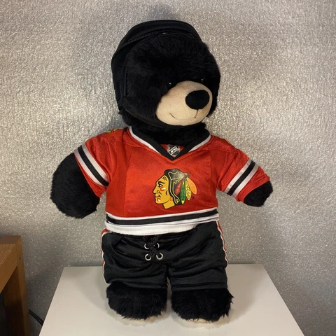 NHL Teddy Bear plush Stuffed Hockey 17” Chicago Blackhawks Cover