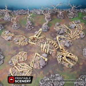 Cementerio del dragón - terreno de fantasía - terreno de mesa de fantasía - Imagen 1 de 8
