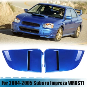 FOR 2004 05 SUBARU IMPREZA WRX STi FRONT BUMPER FOG LIGHT LAMP BEZEL COVER BLUE - Bild 1 von 7