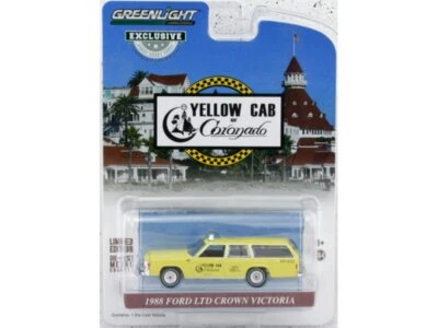 FORD LTD Crown Victoria Wagon - 1988 - Yellow Cab of Coronado - Greenlight 1:64 - Immagine 1 di 4