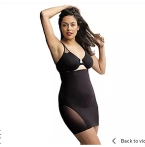 QVC Miraclesuit Sexy Sheer Hi Waist half Slip Size Medium Black BNWT - Picture 1 of 5