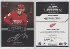 2021-22 SPx UD Black Lustrous Signatures /299 Joe Veleno #LRS-JV Rookie Auto RC