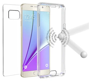 NEW TRI-MAX CLEAR SCREEN GUARD TPU CASE SLIM COVER FOR SAMSUNG GALAXY NOTE 5 - Picture 1 of 8