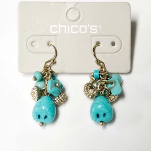 New Chicos Beads Cluster Drop Earrings Gift Fashion Women Party Holiday Jewelry - Picture 1 of 3
