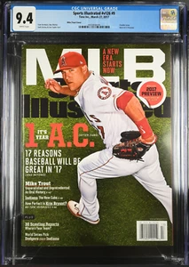 2017 Mike Trout Variant Newsstand Regional Sports Illustrated CGC 9.4 TOP POP - Picture 1 of 2
