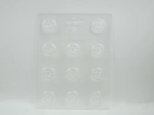 Candy Mold 11 Round 25 Year Mint Shapes Clear Plastic CK Products 90-11327 - Picture 1 of 4