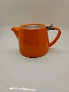 Forlife Stump Orange Personal Teapot Metal Lid - Picture 1 of 6