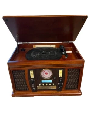 Innovative Technology ITVS-750 6-in-1 Turntable CD/Cassette/Radio – AS-IS - Image 1 of 4