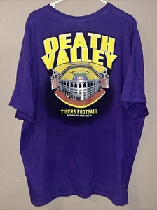 Vintage Majestic LSU Tigers Shirt Mens 2XL Death Valley Tiger Stadium Football - Picture 1 of 3