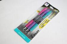 3 pack PILOT G2 Retractable Gel Ink Rolling Ball Pen Asst Colors Fine 31017