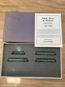 Loco-Motives BLACK RIVER & WESTERN TRAIN SET Limited Edition 12/100 Never Used - Picture 1 of 10
