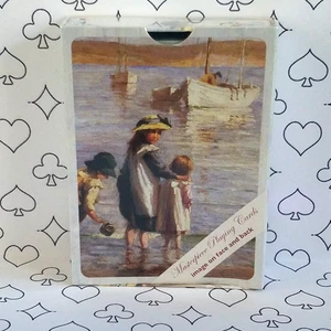 Sealed Single Deck Playing Cards Vintage Masterpiece Art Children on the Beach - Picture 1 of 7